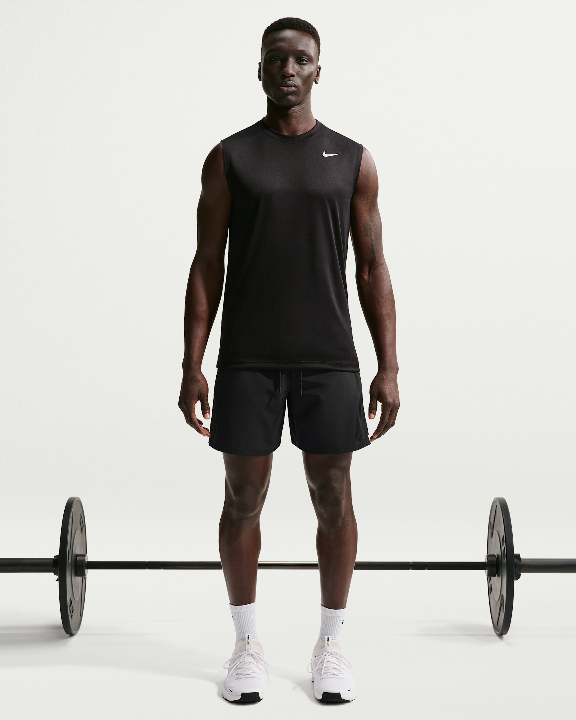 Nike Unlimited black shorts in original Nike product photography