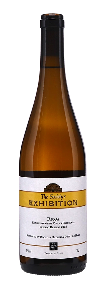 The Society’s Exhibition White Rioja Reserva 2018, full bottle in original Wine Society photography